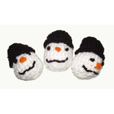 Trio Snowman Cat Toys