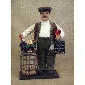 Classic Home Wine Barrel Cork Collector Figurine