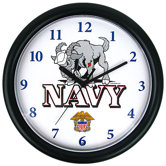 Deluxe Chiming US Navy Wall Clock