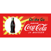 Coca Cola On the Go Coke Stretched Canvas Print