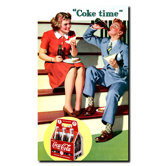 Coca Cola Coke Time Stretched Canvas Art