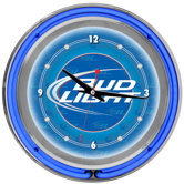 Bud Light Neon Wall Clock