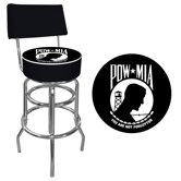 POW Padded Bar Stool with Back
