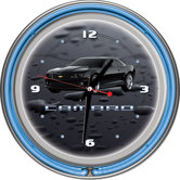 Camaro 14" Neon Wall Clock in Black