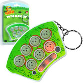 Mini Whack It Toy Game Keychain with Sound and Lights (Set of 5)