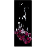 Grapes Splash by Roderick Stevens, Canvas Art - 32" x 12"
