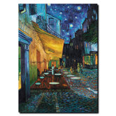 Cafe Terrace by Vincent Van Gogh, Canvas Art - 19" x 14"