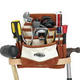 Canvas Tool Pouch with 10 Pockets