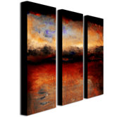 Red Skies at Night by Michelle Calkins Canvas Art (Set of 3)
