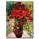 Daisie and Poppies by Vincent Van Gogh Canvas Art