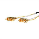 Two Gold Phono (RCA) Plugs to Two Gold Phono (RCA) Plugs