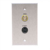 Wallplate with BNC and S-Video Connectors