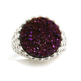 Druzy Sterling Silver Ring