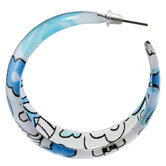 Floral Hoop Earrings