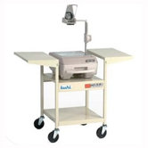 Height-Adjustable Steel Projector Cart