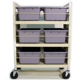 Metal Frame Bin Cart