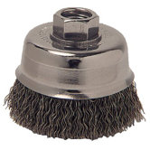 Crimped Cup Brushes - 3" ss crimp cup 2-3/4"x.012ss 5/8-11 pop
