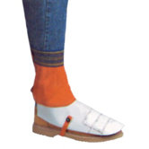 1 Pair Leather Spats with Elastic Top and Buckles - 220 spats