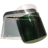 Visors - 9-3/4 x 19 dark green visor for fibre met