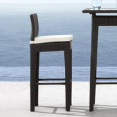Railay Outdoor Pub Chair in Dark Brown