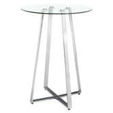 Lemon Drop Bar Table with Tempered Glass Top