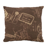 Paris Passport Theme Pillow