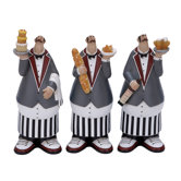 Polystone Waiter Decor (Set of 3)