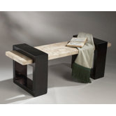 Designer's Edge Fossil Stone Veneer Bench