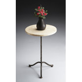 Metalworks Pedestal End Table