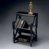 Artist's Originals Tilted Bookcase in Plum Black