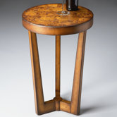 Olive Ash Burl End Table