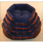 Soft Tartan Dog Bed