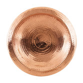 Hammered Copper Bowl with Rim
