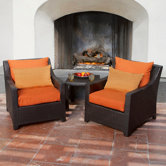 Tikka 3 Piece Deep Seating Group with Cushions