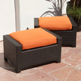 Tikka Club Ottoman with Cushion (Set of 2)