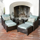 Bliss 5 Piece Deep Seating Group with Cushions