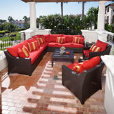 Cantina 9 Piece Deep Seating Group with Cushions