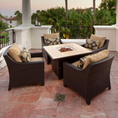Delano 5 Piece Deep Seating Group with Cushions