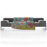 Rachael Taylor Fun Floral Fleece Throw Blanket