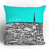 Bird Ave Athens Throw Pillow