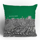 Bird Ave Notre Dame Throw Pillow