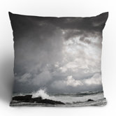 Bird Wanna Whistle White Water Throw Pillow