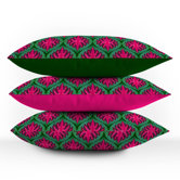 Wagner Campelo Ikat Leaves Throw Pillow
