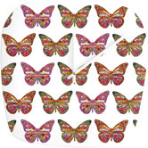 Bianca Green Butterflies Fly Clock