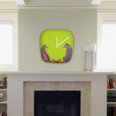 Clara Nilles Leopard Lovers Modern Clock