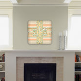 Jacqueline Maldonado Vintage Stripe Custom Clock