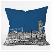 Bird Ave Ann Arbor Throw Pillow