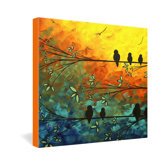 Madart Inc  Birds Of A Feather Gallery Wrapped Canvas