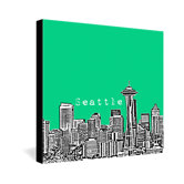 Bird Ave Seattle Gallery Wrapped Canvas