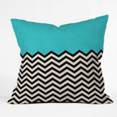 Bianca Green Polyester Indoor/Outdoor Throw Pillow